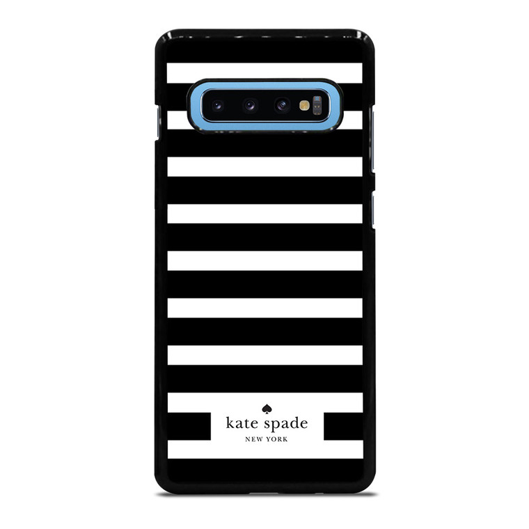 KATE SPADE NEW YORK BLACK WHITE STRIPES Samsung Galaxy S10 Plus Case