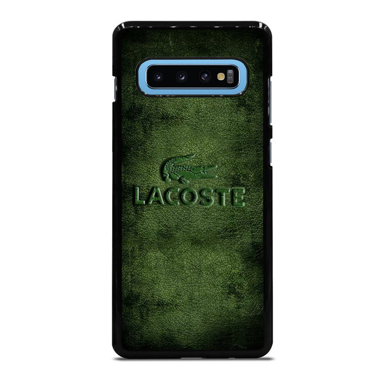 LACOSTE LOGO EMBOSSED LEATHER Samsung Galaxy S10 Plus Case