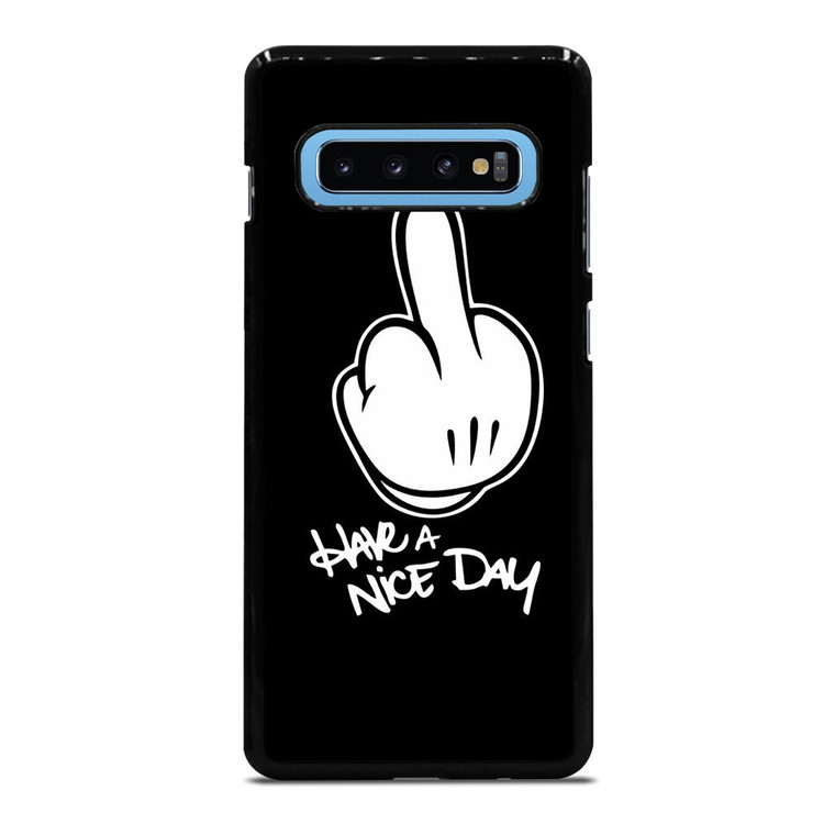 MICKEY MOUSE MIDDLE FINGER DISNEY Samsung Galaxy S10 Plus Case