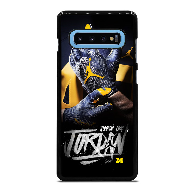 UNIVERSITY OF MICHIGAN AIR JORDAN Samsung Galaxy S10 Plus Case