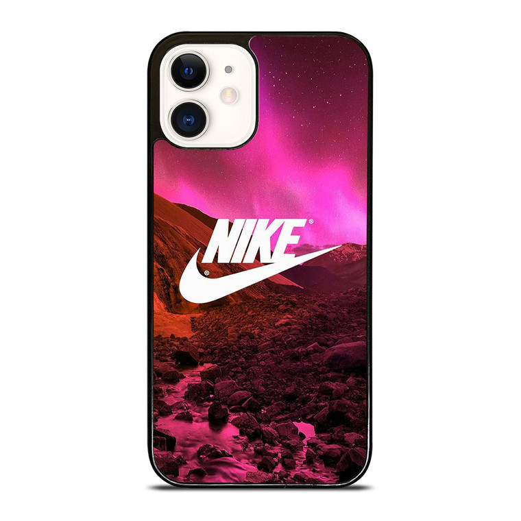 NIKE LOGO AURORA PURPLE iPhone 12 Case NIKE LOGO AURORA PURPLE iPhone 12 Case
