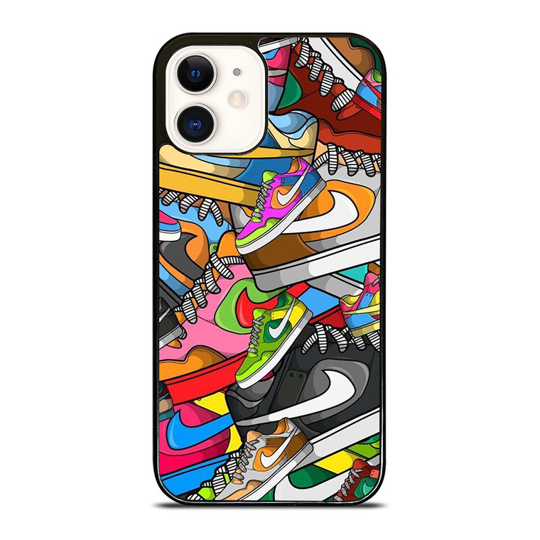 NIKE SHOES ART COLLAGE iPhone 12 Case NIKE SHOES ART COLLAGE iPhone 12 Case