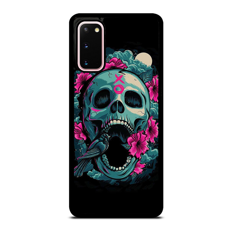SUGAR SKULL FLOWERS TATTOO Samsung Galaxy S20 Case