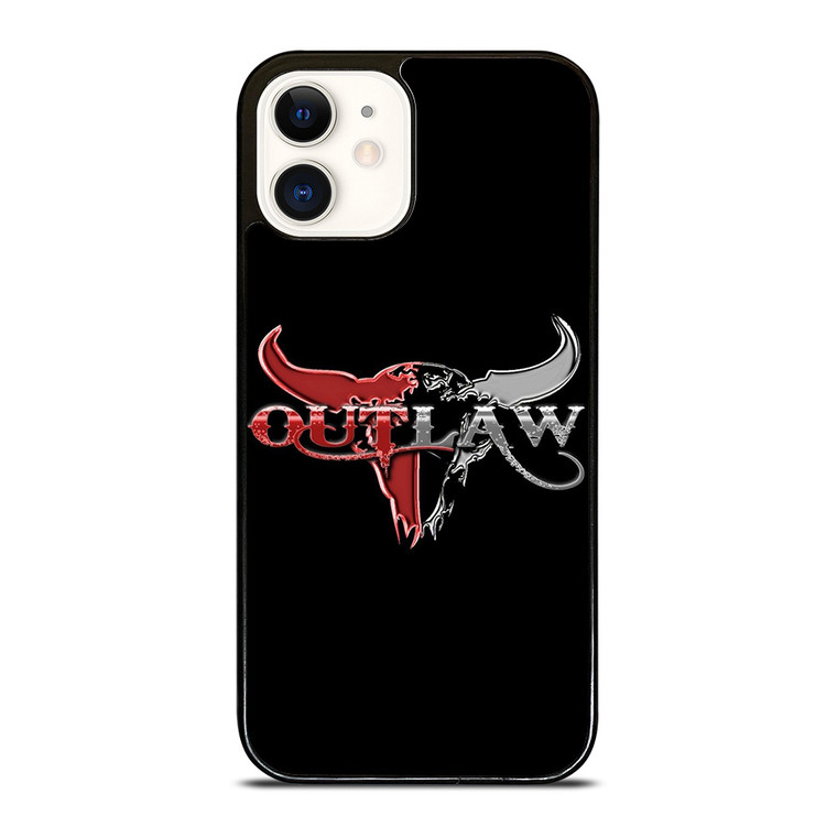 OUTLAW LOGO RED SILVER METAL iPhone 12 Case