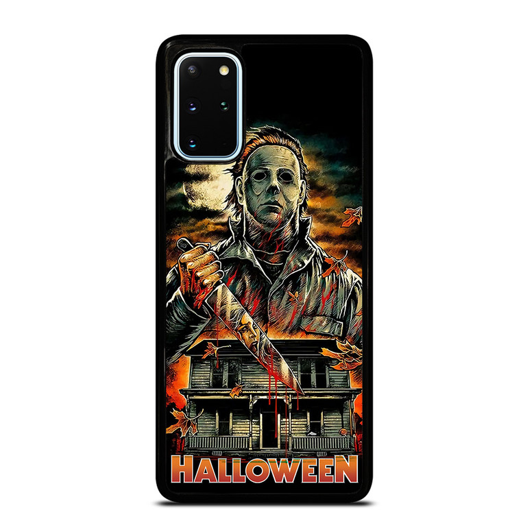 MICHAEL MYERS FACE HALLOWEEN HORROR CARTOON Samsung Galaxy S20 Plus Case