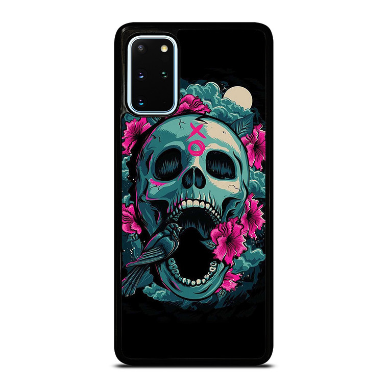 SUGAR SKULL FLOWERS TATTOO Samsung Galaxy S20 Plus Case