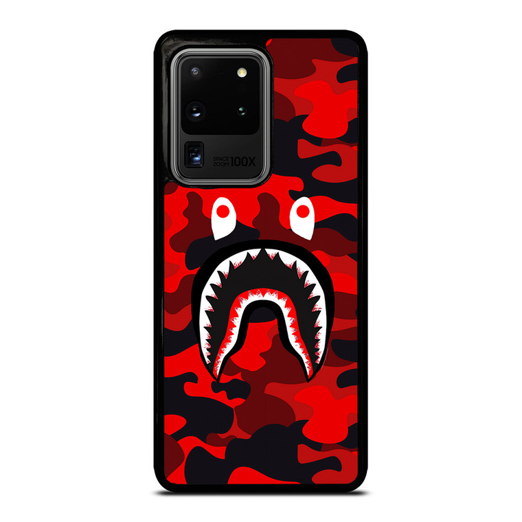CAMO BAPE RED Samsung Galaxy S20 Ultra Case