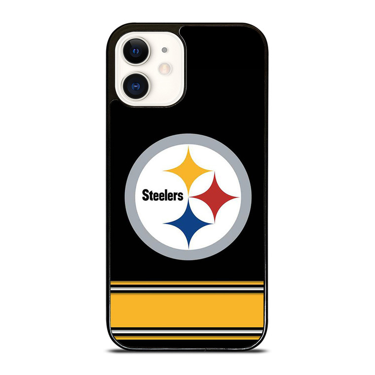 PITTSBURGH STEELERS LOGO STRIPE iPhone 12 Case