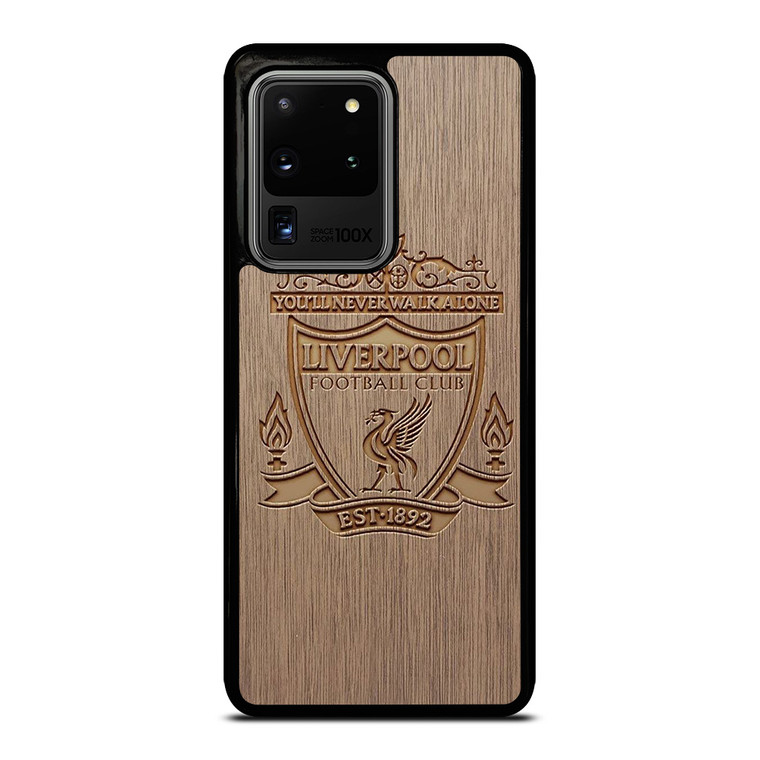 LIVERPOOL FC FOOTBALL CLUB WOODEN LOGO Samsung Galaxy S20 Ultra Case