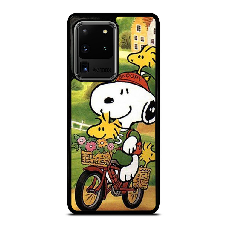 SNOOPY THE PEANUTS BICYCLE Samsung Galaxy S20 Ultra Case