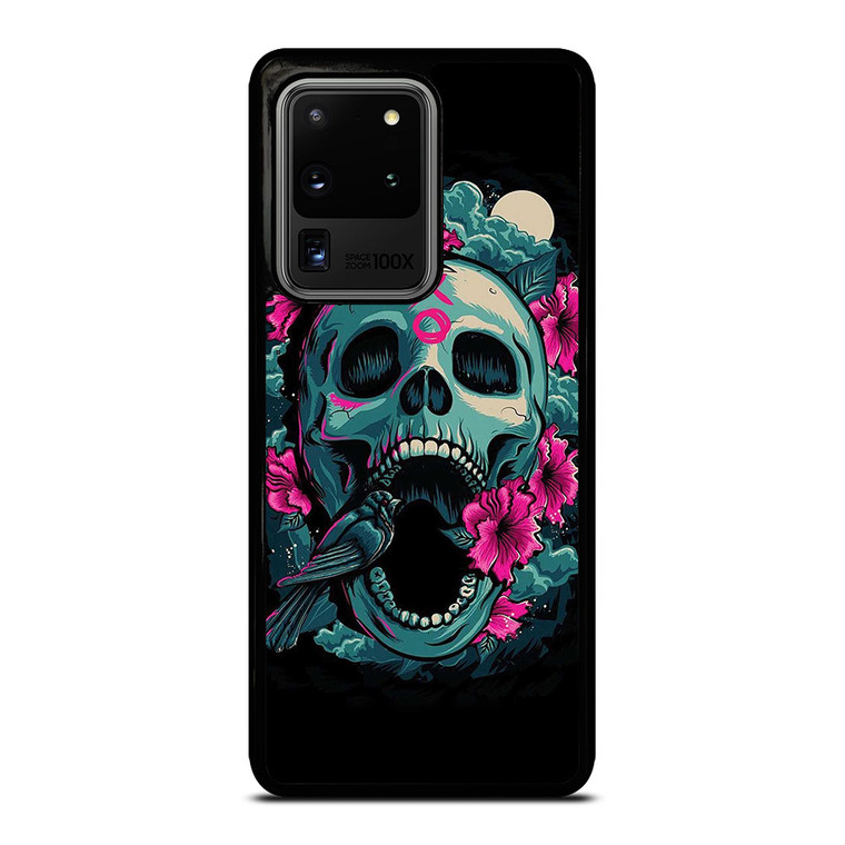 SUGAR SKULL FLOWERS TATTOO Samsung Galaxy S20 Ultra Case