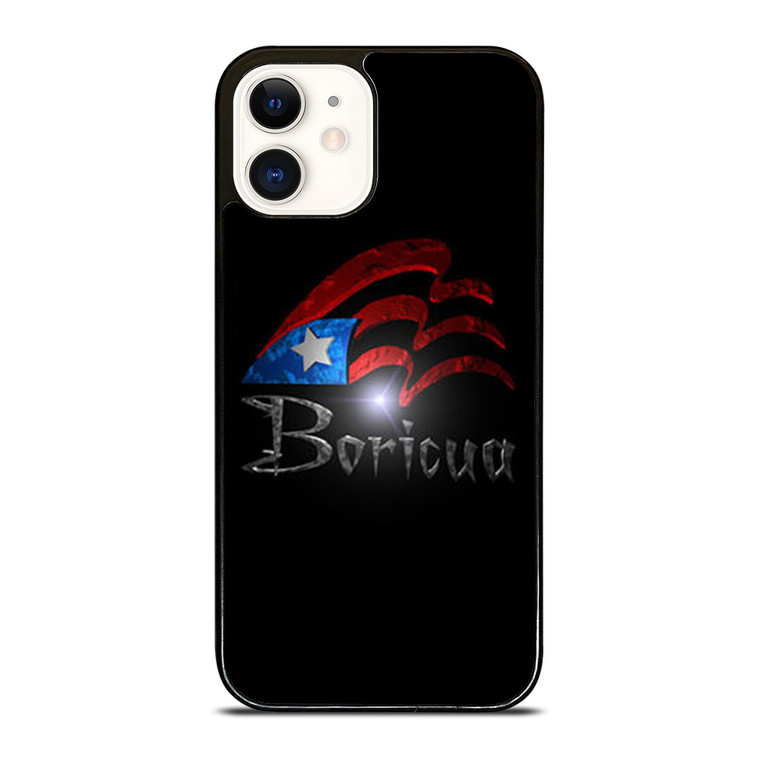 PUERTO RICO FLAG BORICUA iPhone 12 Case PUERTO RICO FLAG BORICUA iPhone 12 Case