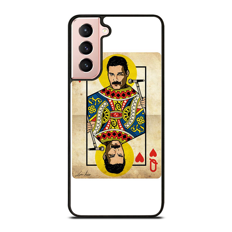 QUEEN FREDDY MERCURY CARD Samsung Galaxy S21 Case