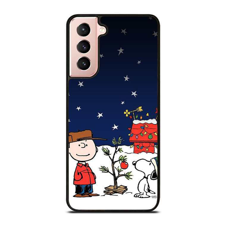 SNOOPY AND CHARLIE BROWN SNOW THE PEANUTS Samsung Galaxy S21 Case