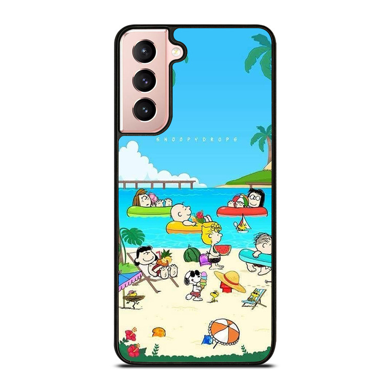 SNOOPY THE PEANUTS BEACH Samsung Galaxy S21 Case