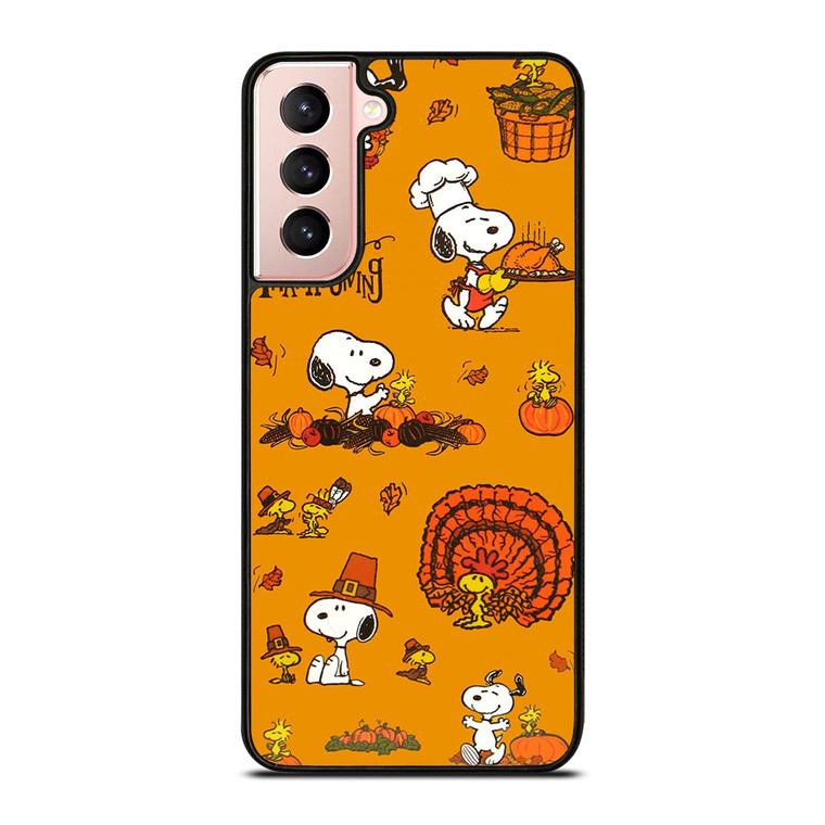 SNOOPY THE PEANUTS HAPPY THANKSGIVING Samsung Galaxy S21 Case