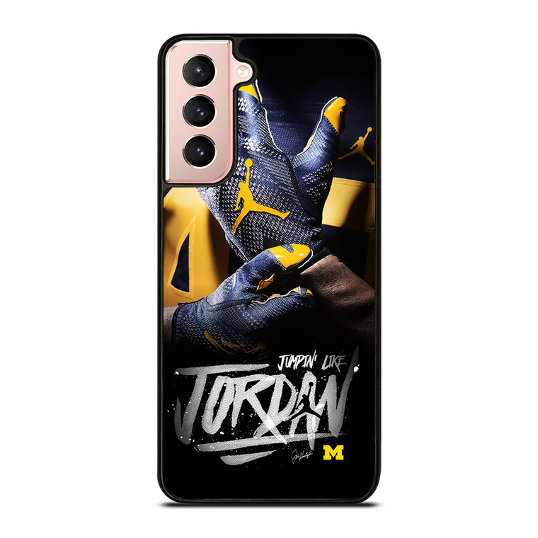 UNIVERSITY OF MICHIGAN AIR JORDAN Samsung Galaxy S21 Case