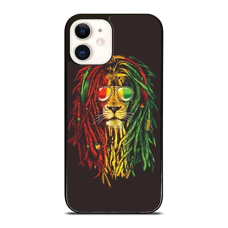 RASTA LION REGGAE BOB MARLEY iPhone 12 Case