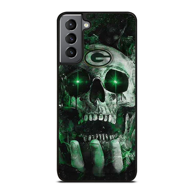 GREEN BAY PACKERS FOOTBALL SKULL SYMBOL Samsung Galaxy S21 Plus Case