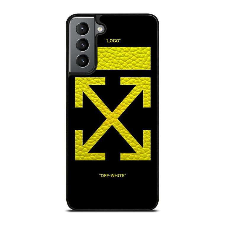 OFFWHITE LOGO YELLOW Samsung Galaxy S21 Plus Case