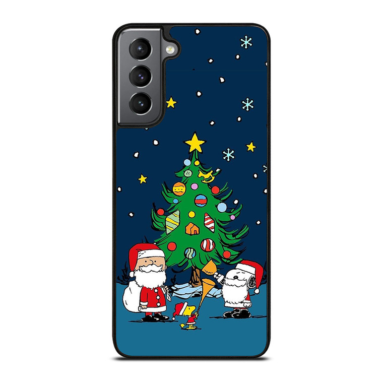 SNOOPY AND SANTA THE PEANUTS Samsung Galaxy S21 Plus Case