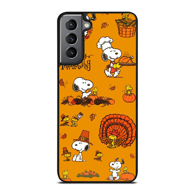 SNOOPY THE PEANUTS HAPPY THANKSGIVING Samsung Galaxy S21 Plus Case
