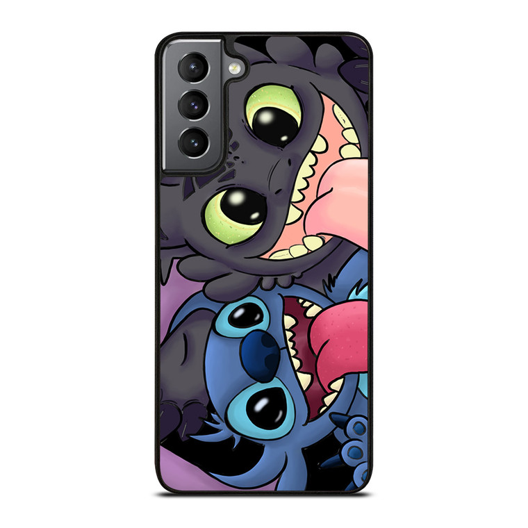STITCH AND TOOTHLESS CARTOON Samsung Galaxy S21 Plus Case