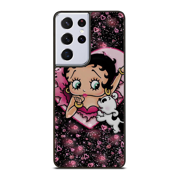 BETTY BOOP AND DOG CARTOON Samsung Galaxy S21 Ultra Case