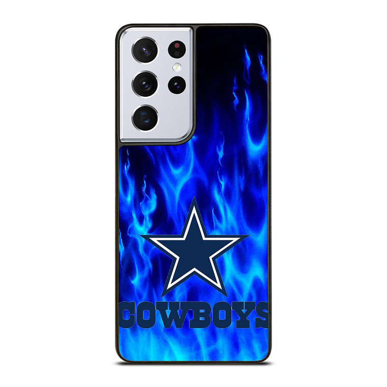 DALLAS COWBOYS LOGO BLUE FIRE Samsung Galaxy S21 Ultra Case