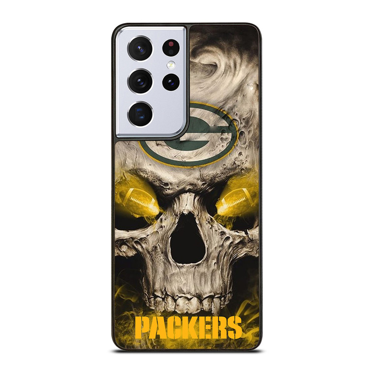GREEN BAY PACKERS SKULL LOGO Samsung Galaxy S21 Ultra Case