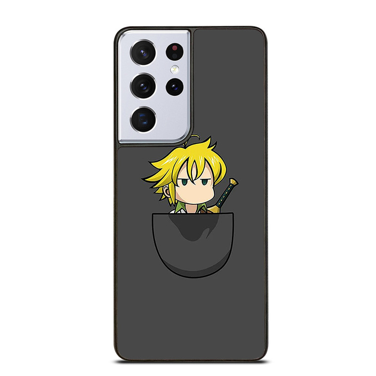 MELIODAS POCKET CARTOON Samsung Galaxy S21 Ultra Case