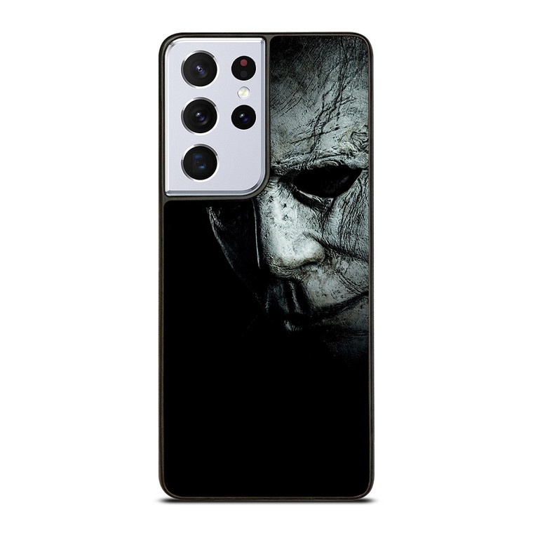 MICHAEL MYERS FACE HALLOWEEN HORROR MOVIE Samsung Galaxy S21 Ultra Case