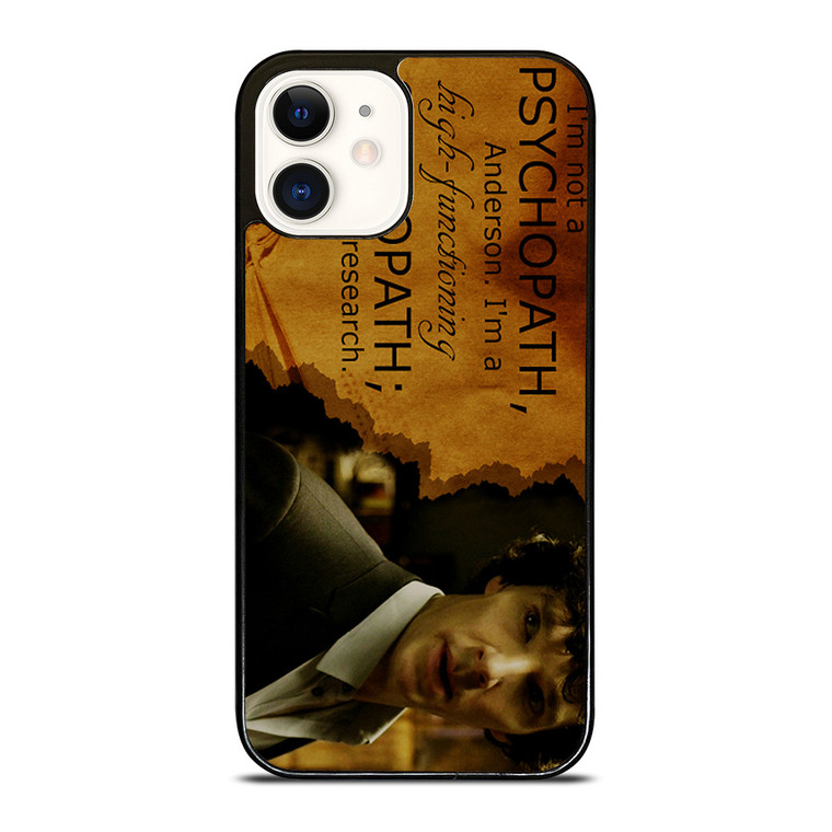 SHERLOCK HOLMES PSYCHOPATH iPhone 12 Case