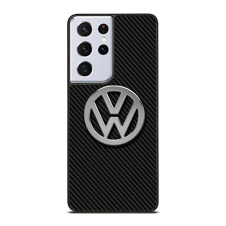 VW VOLKSWAGEN LOGO CARBON Samsung Galaxy S21 Ultra Case