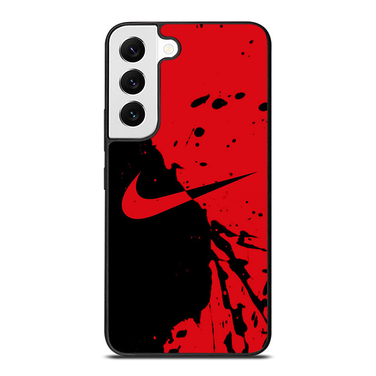 NIKE SWOOSH LOGO RED BLACK Samsung Galaxy S22 Case