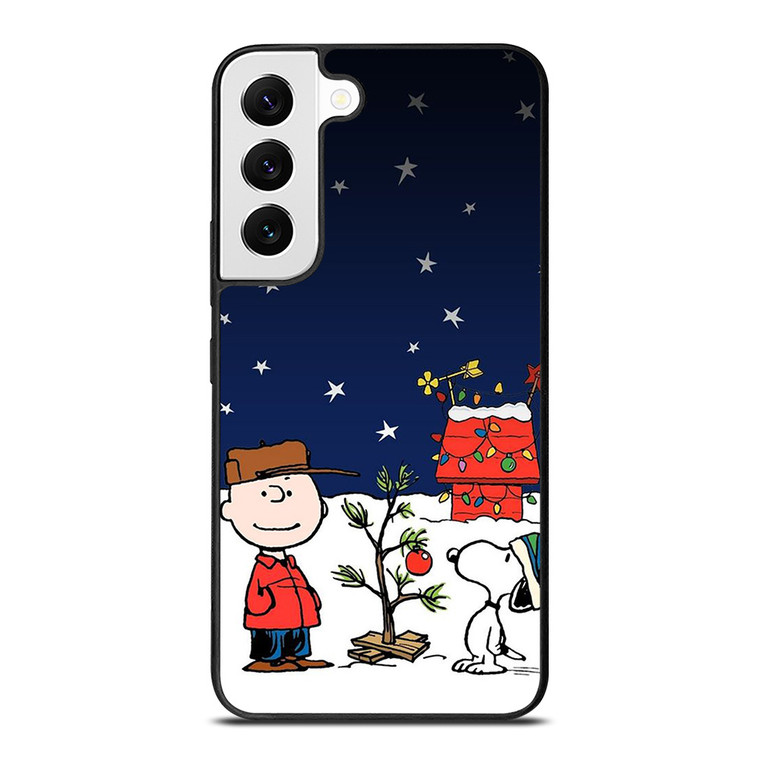SNOOPY AND CHARLIE BROWN SNOW THE PEANUTS Samsung Galaxy S22 Case