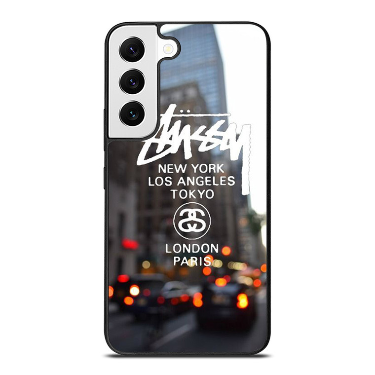 STUSSY NEW YORK LA TOKYO LONDON PARIS Samsung Galaxy S22 Case