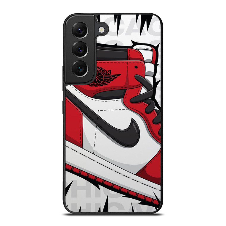 AIR ORDAN NIKE RED SNEAKERS Samsung Galaxy S22 Plus Case