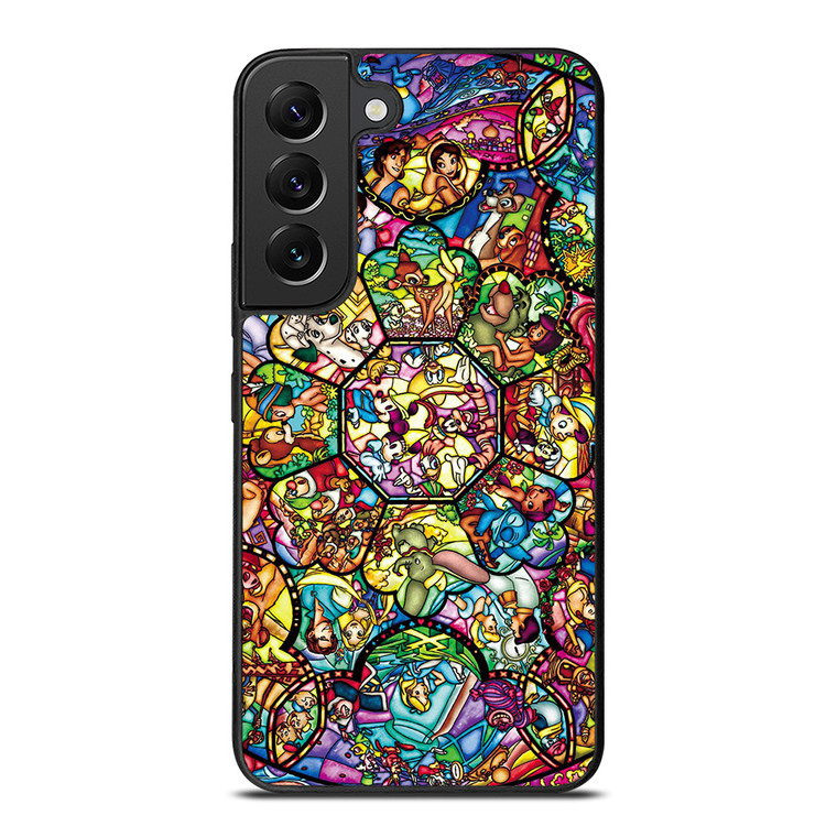 ALL DISNEY CHARACTERS GLASS ART Samsung Galaxy S22 Plus Case