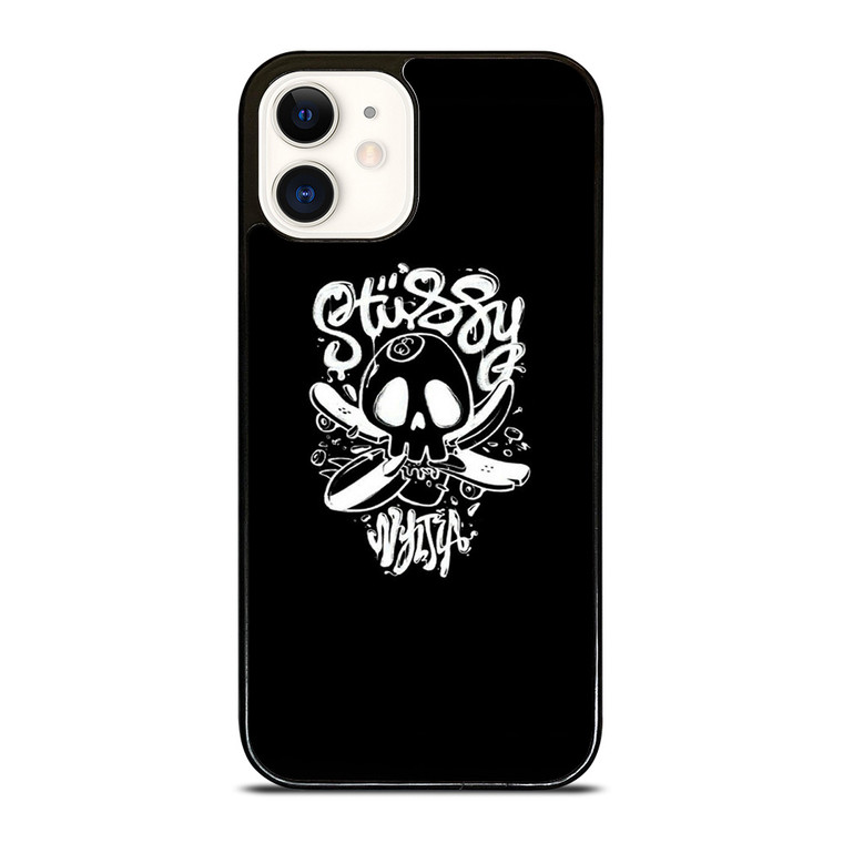 STUSSY SKULL LOGO ARTWORK iPhone 12 Case