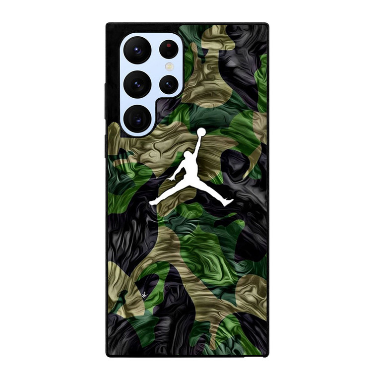 AIR JORDAN CAMO ART Samsung S22 Ultra Case Samsung Galaxy S22 Ultra Case
