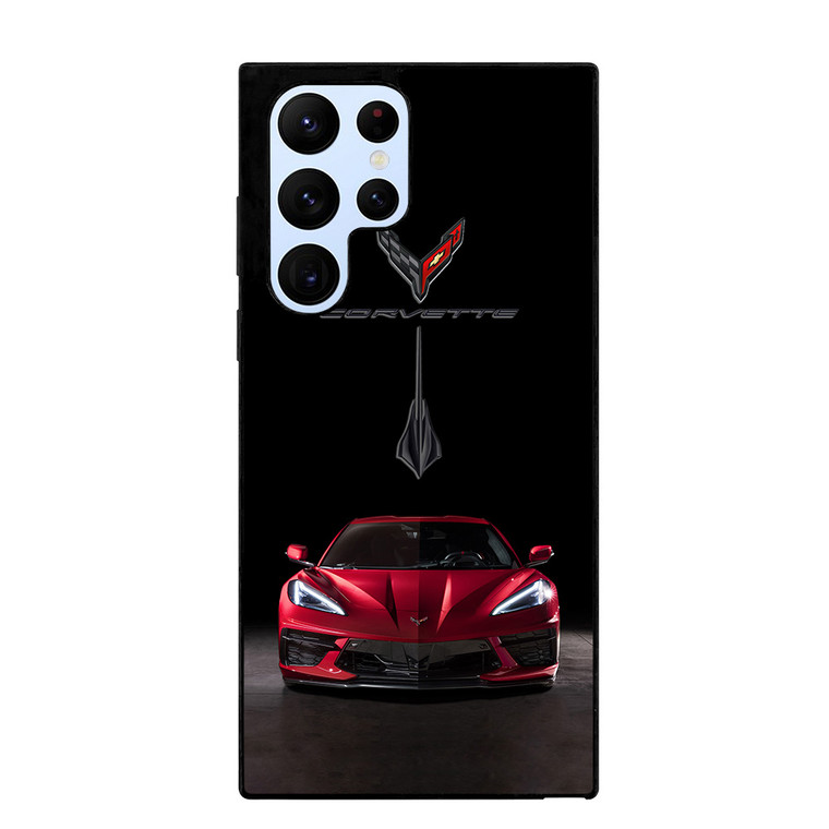 CORVETTE STINGRAY C8 RED CAR Samsung S22 Ultra Case Samsung Galaxy S22 Ultra Case