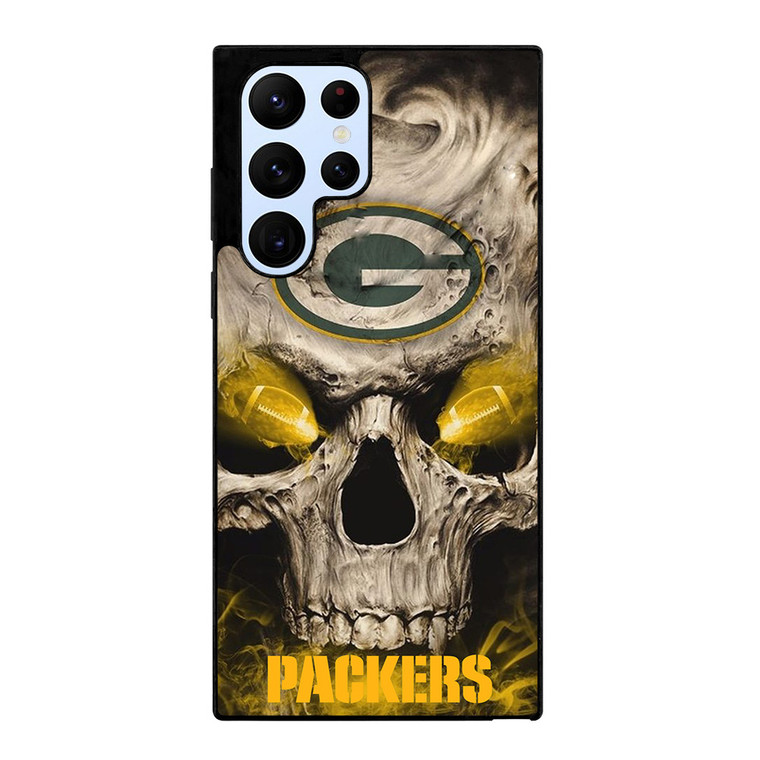 GREEN BAY PACKERS SKULL LOGO Samsung S22 Ultra Case Samsung Galaxy S22 Ultra Case