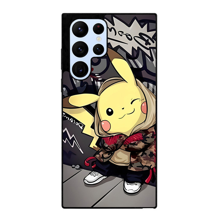 PIKACHU CAMO HOODIE Samsung S22 Ultra Case Samsung Galaxy S22 Ultra Case