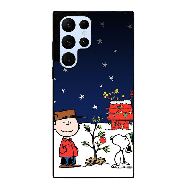 SNOOPY AND CHARLIE BROWN SNOW THE PEANUTS Samsung S22 Ultra Case Samsung Galaxy S22 Ultra Case