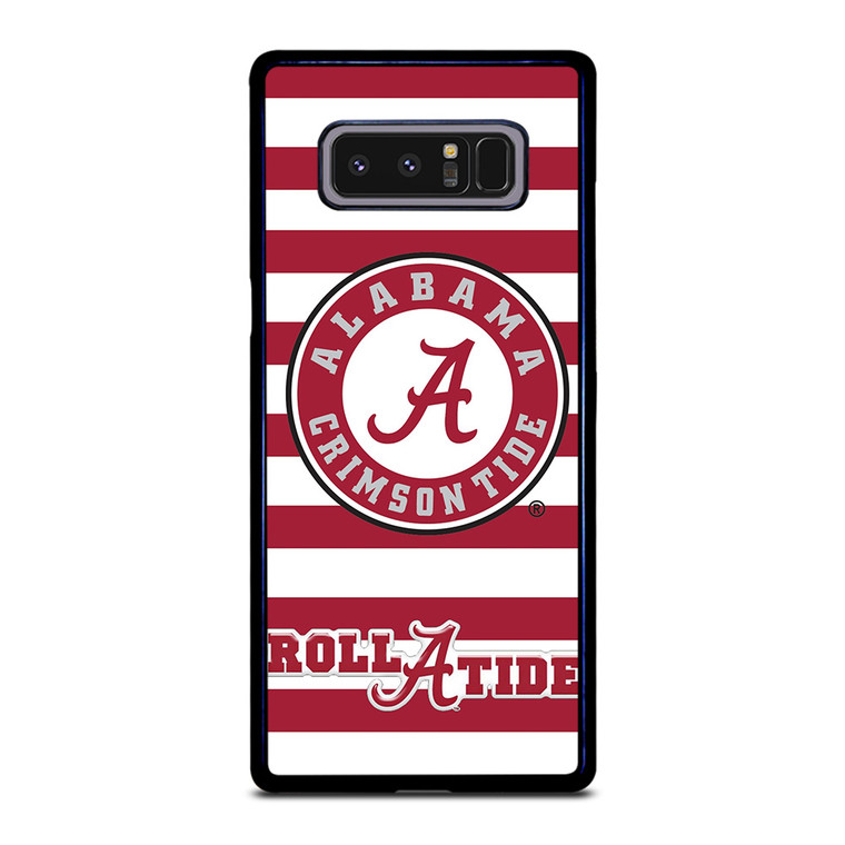 ALABAMA CRIMSON TIDE ROLL A TIDE STRIPE LOGO Samsung Galaxy Note 8 Case