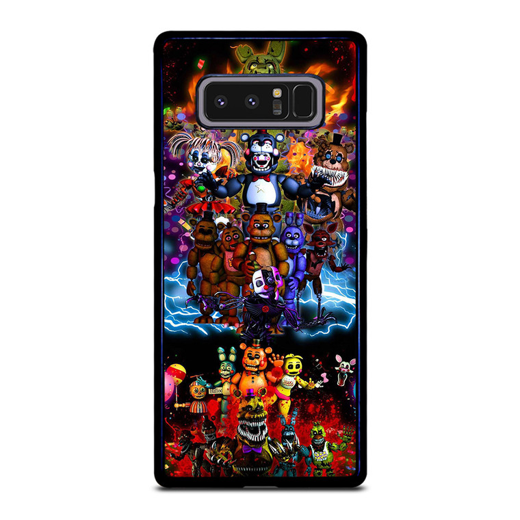 FIVE NIGHTS AT FREDDY'S ALL CHARACTERS Samsung Galaxy Note 8 Case
