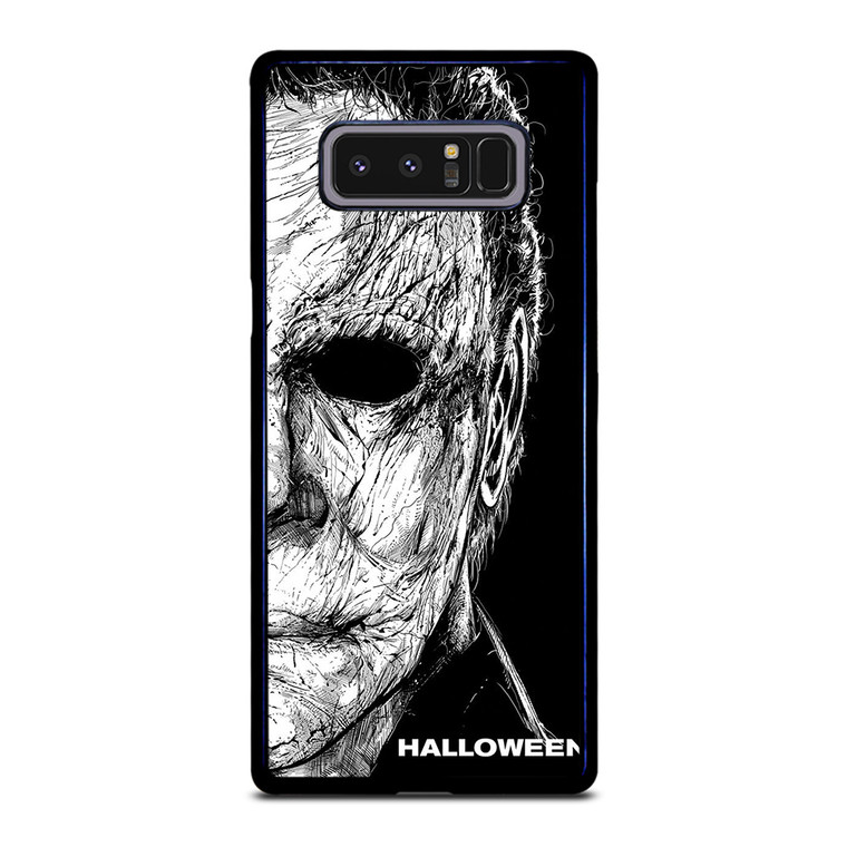 MICHAEL MYERS FACE HALLOWEEN FACE ART Samsung Galaxy Note 8 Case