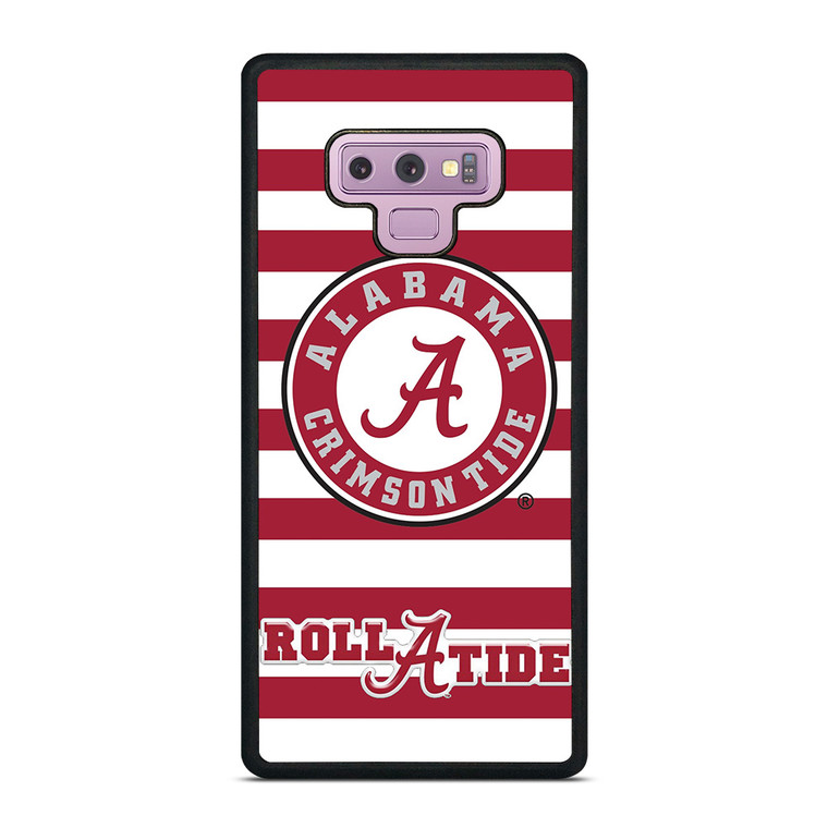 ALABAMA CRIMSON TIDE ROLL A TIDE STRIPE LOGO Samsung Galaxy Note 9 Case