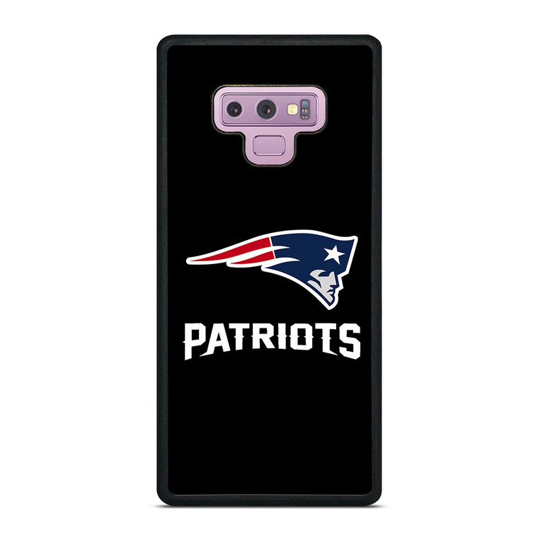 NEW ENGLAND PATRIOTS LOGO BLACK Samsung Galaxy Note 9 Case